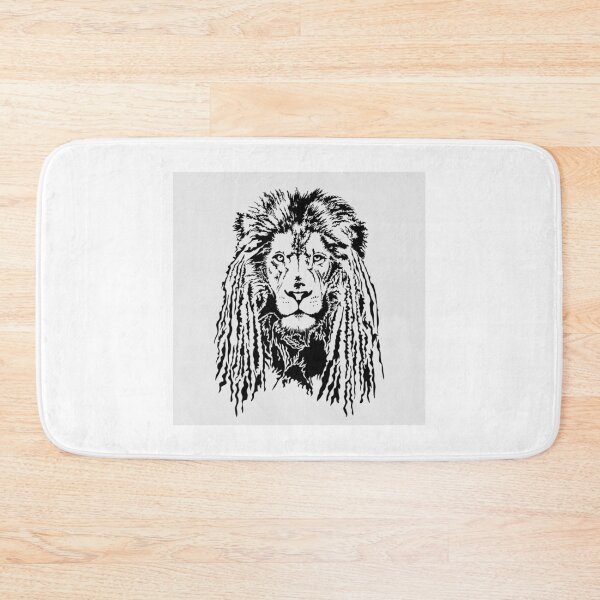 Item preview, Rasta Lion With Dreadlocks Staring in Black and White designed and sold by OfferHeat.