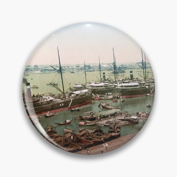 Item preview, Calcutta Harbour Steamers - Circa 1905 Photochrom designed and sold by warishellstore.