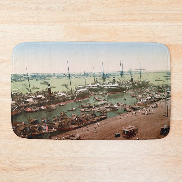 Item preview, Calcutta Harbour Steamers - Circa 1905 Photochrom designed and sold by warishellstore.