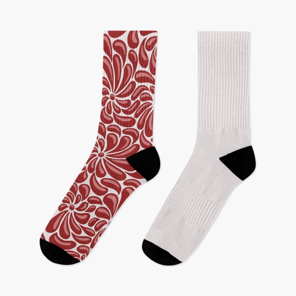 Item preview, A composition with a floral motif in different shades of red designed and sold by Irnika.