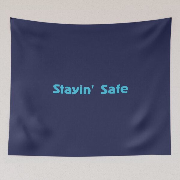 Item preview, Stayin' Safe Dark Blue designed and sold by Logan Deal.