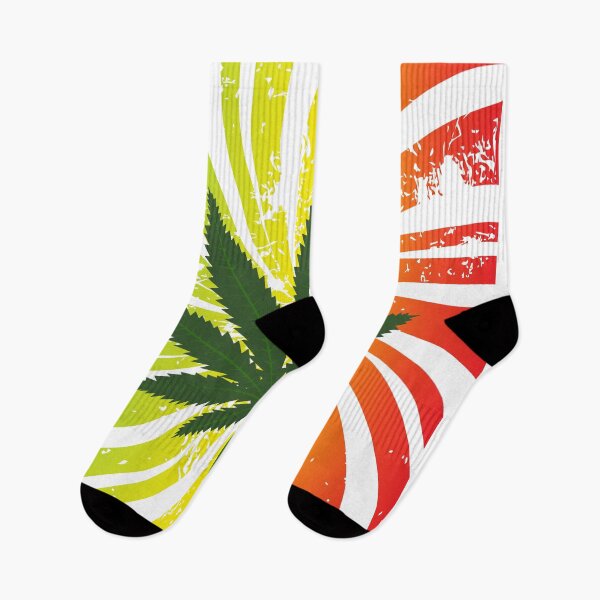 Item preview, Jamaican Art With Pot Leaf Centered and Swirled Colorful Background designed and sold by OfferHeat.