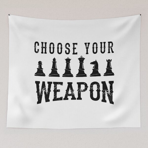 Item preview, Choose Your Weapon Chess Game Player Mentor Gift designed and sold by haselshirt.