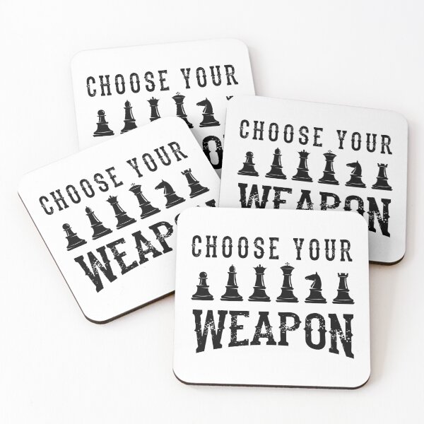 Item preview, Choose Your Weapon Chess Game Player Mentor Gift designed and sold by haselshirt.