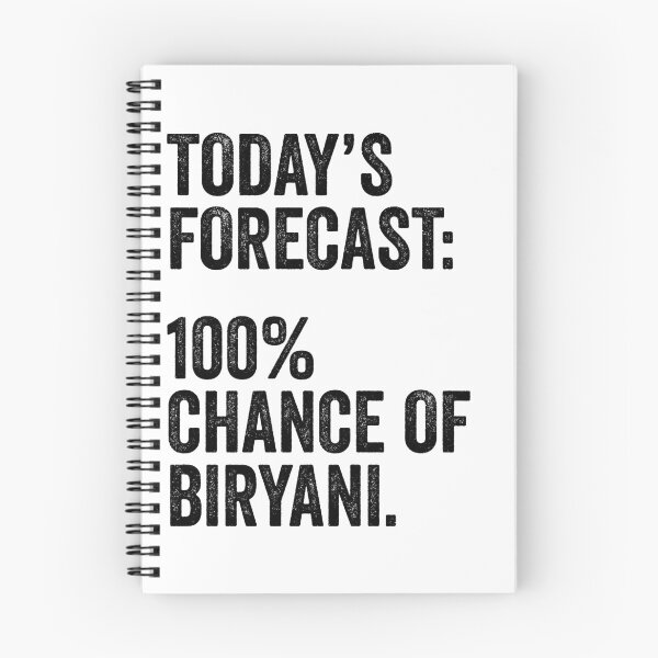 Item preview, Today's Forecast: 100% Chance Of Biryani designed and sold by kamrankhan.