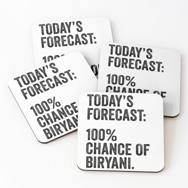 Item preview, Today's Forecast: 100% Chance Of Biryani designed and sold by kamrankhan.