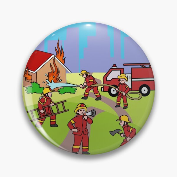 Item preview, Firefighter Gifts Kids Thin Red Line Fire Truck Fire Engine Firefighter designed and sold by DSWShirts.