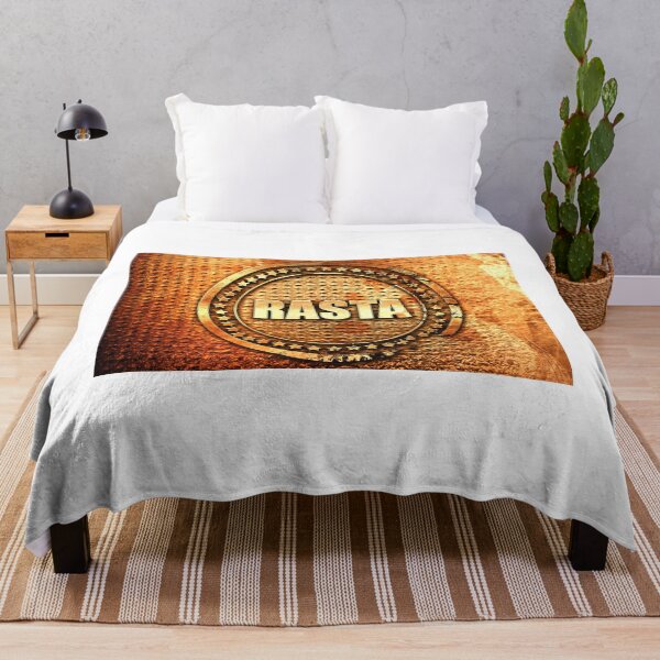 Item preview, Rasta Sign Stamped Metal Onto Brown Background Art designed and sold by OfferHeat.