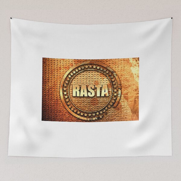 Item preview, Rasta Sign Stamped Metal Onto Brown Background Art designed and sold by OfferHeat.