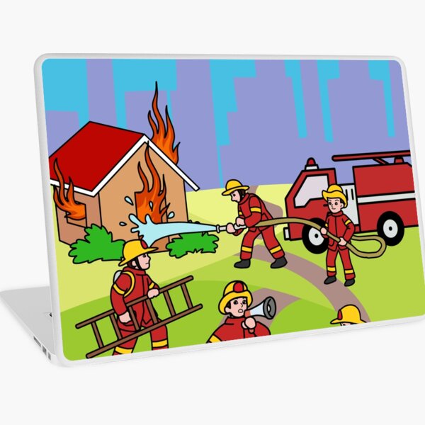 Laptop Folien Feuerwehrauto Redbubble