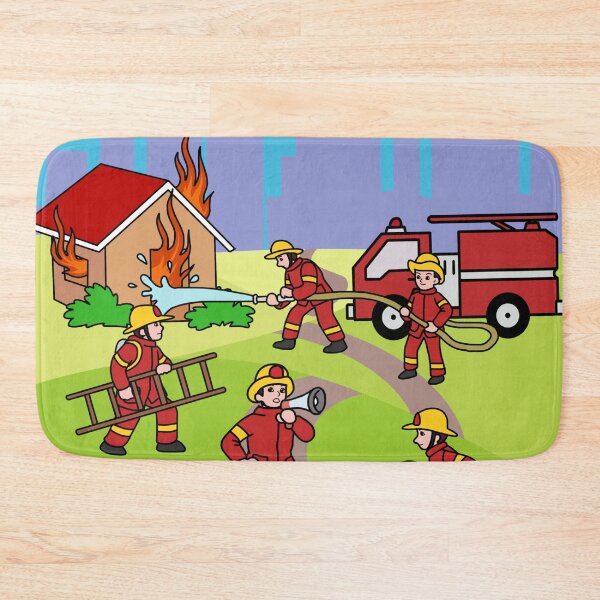 Item preview, Firefighter Gifts Kids Thin Red Line Fire Truck Fire Engine Firefighter designed and sold by DSWShirts.