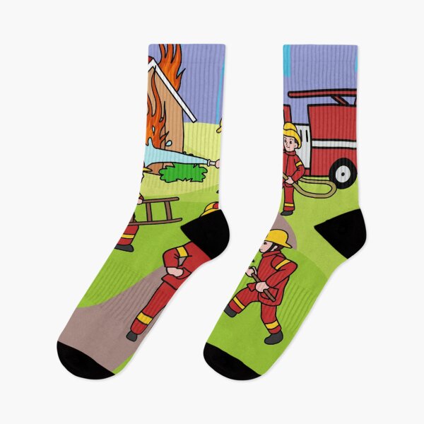 Item preview, Firefighter Gifts Kids Thin Red Line Fire Truck Fire Engine Firefighter designed and sold by DSWShirts.