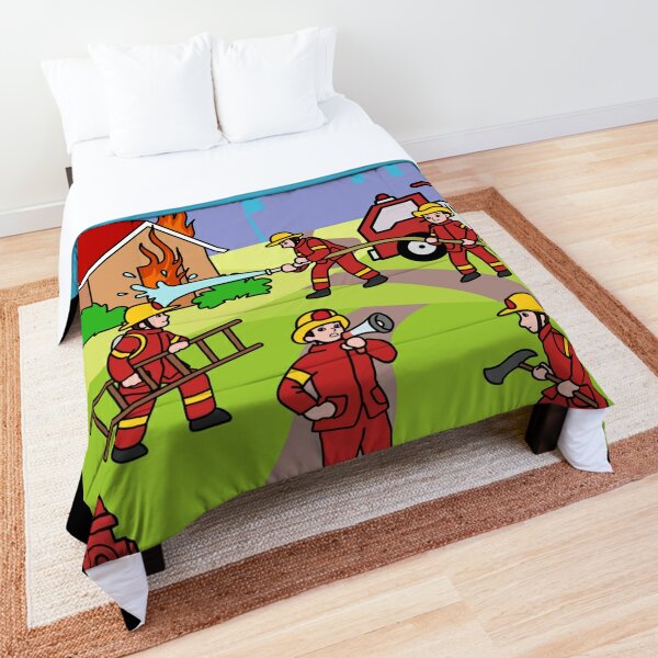 Firefighter comforter on sale