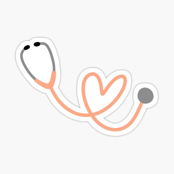Item preview, Orange Heart Stethoscope designed and sold by jaquemv.