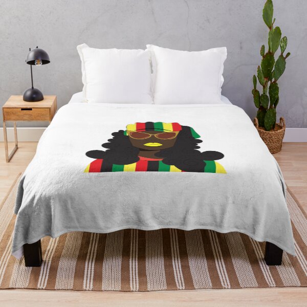 Item preview, Rasta Girl With Hip Sunglasses and Yellow Lipstick designed and sold by OfferHeat.