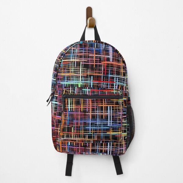 Item preview, Multicolored checkered pattern on black as abstract background. designed and sold by IaroslavB.