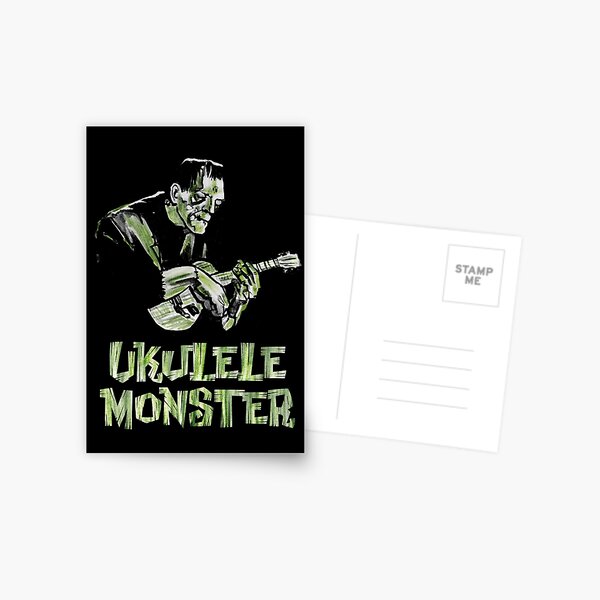 Ukulele Monster - Frank Postcard