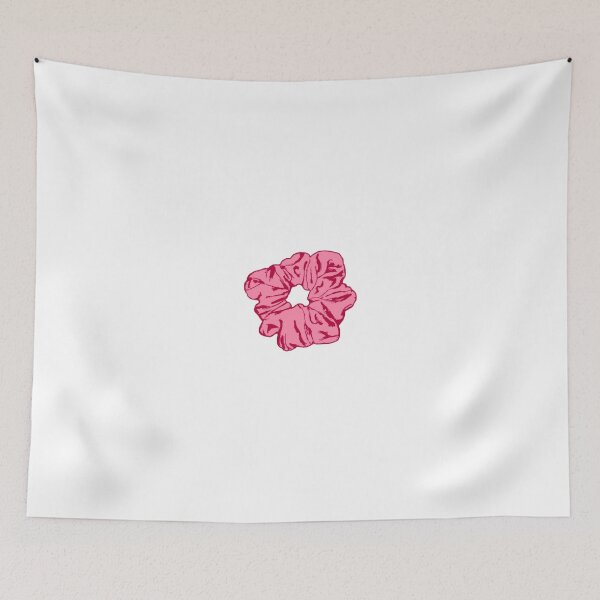 Item preview, Pink velvet scrunchie designed and sold by stickerdesignss.