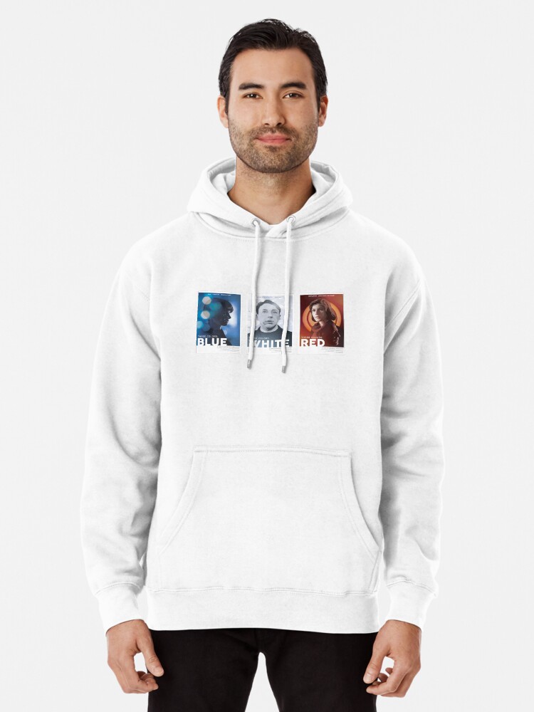 Three Colors Trilogy Blue White Red Krzysztof Kieslowski Pullover Hoodie