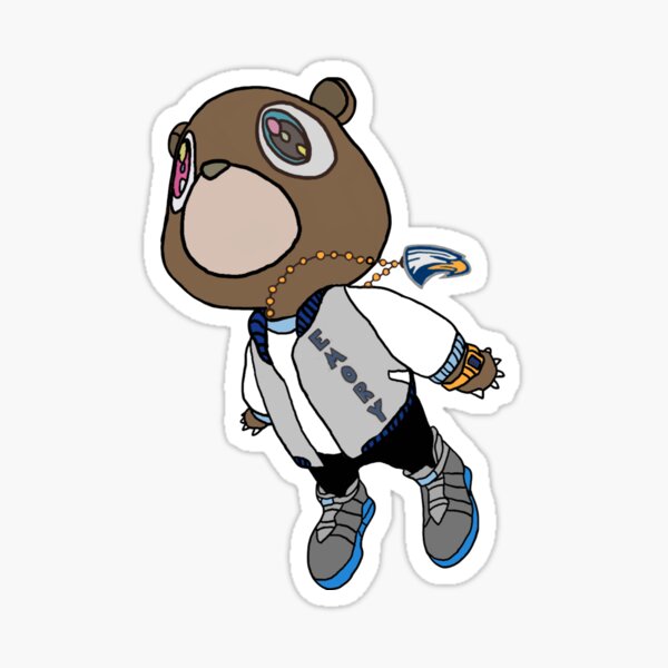 Emory Kanye West Bear Sticker By Waxinator11 Redbubble