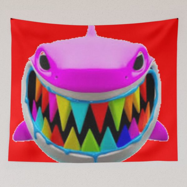 Item preview, Rainbow Troll Shark (Red) designed and sold by Kadeda.