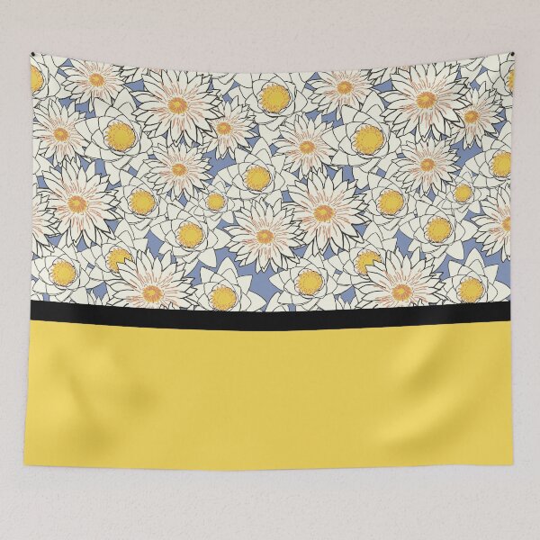 Aperçu de l'œuvre Motif floral marguerite à rayures créée et vendue par Cindy Moore.