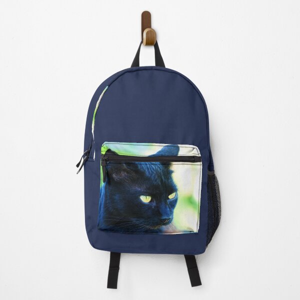 Item preview, Black blue cat with green eyes taken closeup. designed and sold by IaroslavB.