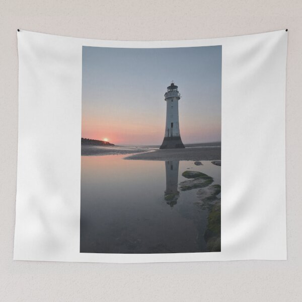 Item preview, New Brighton Lighthouse, Sunset on Warmest Day 24/6/2020   designed and sold by ALEXANDER  STEPHEN PEMBERTON.