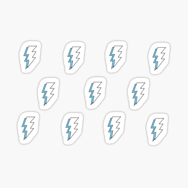 Item preview, Blue and white lightning bolts designed and sold by mgund19.