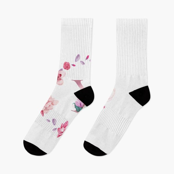 Item preview,  Floral and pink Initial Monogram y ,rose gold lettre y with pink rose flower watercoler decoration designed and sold by bricoartv.