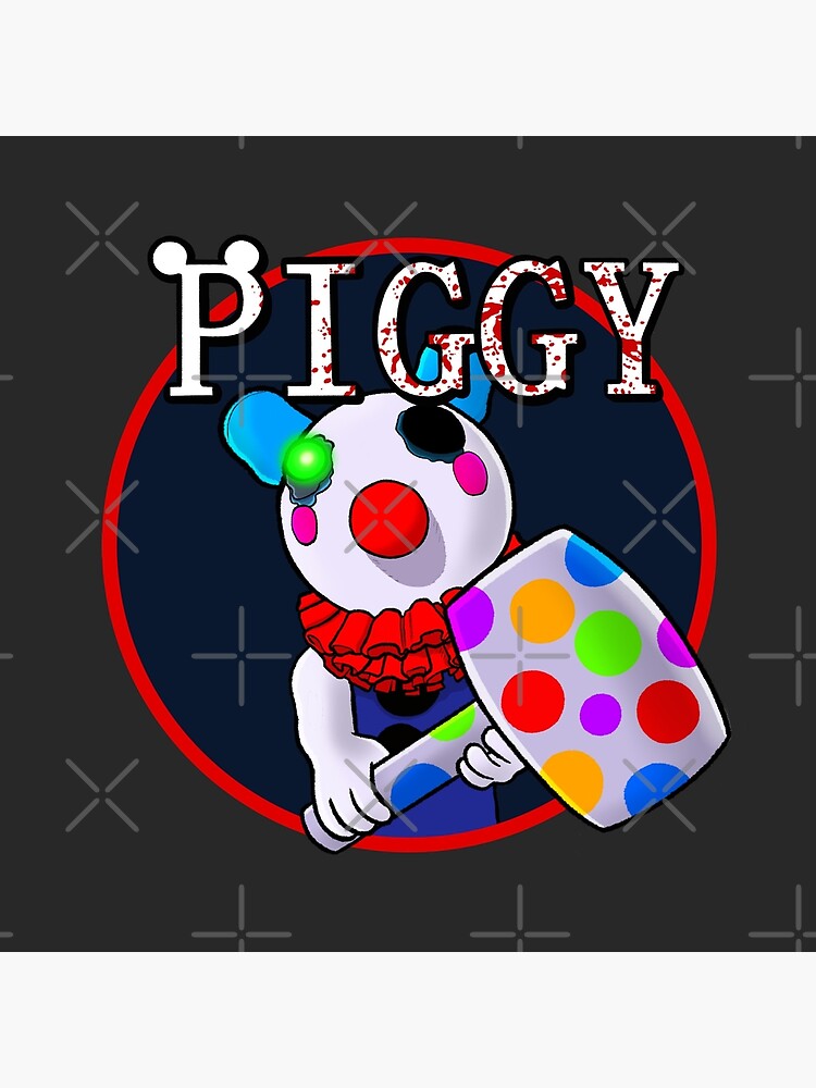 Clown Piggy Chapter 8 Art Board Print By Pickledjo Redbubble - itsfunneh roblox clown