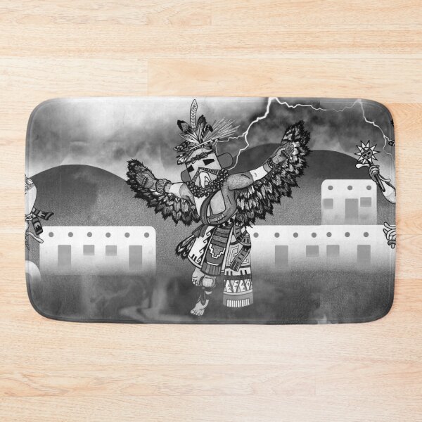 Item preview, Kachina Eagle Dancer Black and White designed and sold by Sharon Schwalbe.