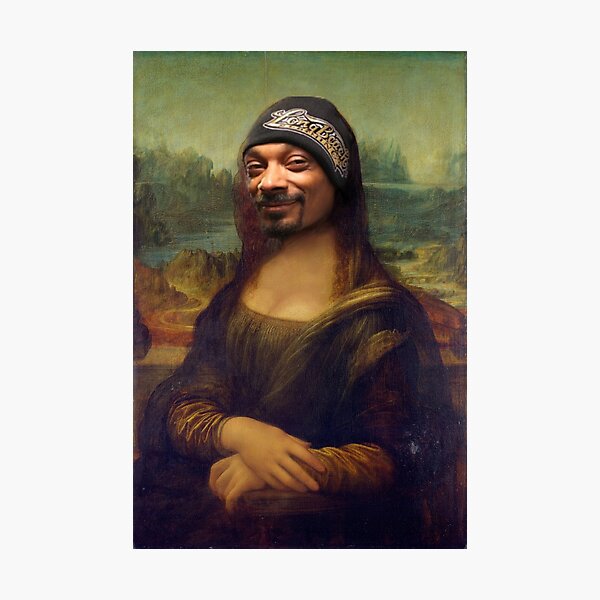 Snoop Dogg Mona Lisa Photographic Print