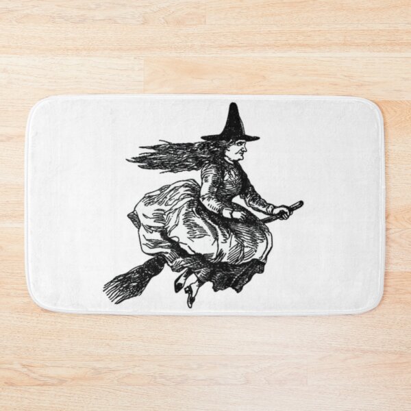 Item preview, Flying witch on her broomstick (A. Hughes) designed and sold by LuluStardust.
