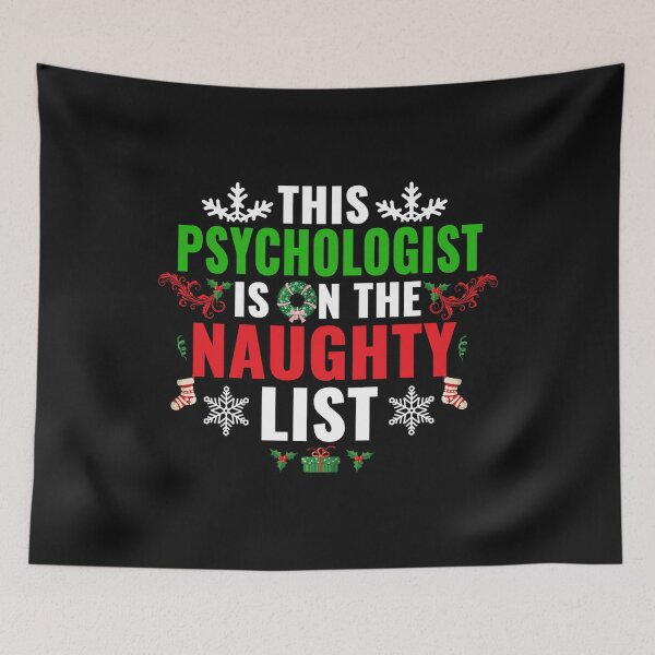 Item preview, This Psychologist is on the Naughty list Christmas Xmas designed and sold by losttribe.