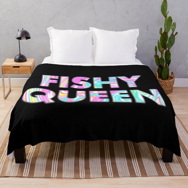 Item preview, FISHY QUEEN In Psychedelic Colours designed and sold by SquareClub.