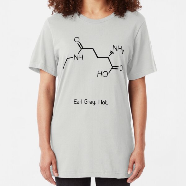 Tea. Earl Grey. Hot. (Black Version) Slim Fit T-Shirt