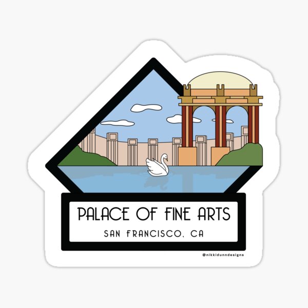 Item preview, Palace of Fine Arts - City Sticker designed and sold by Nikki Dunn.