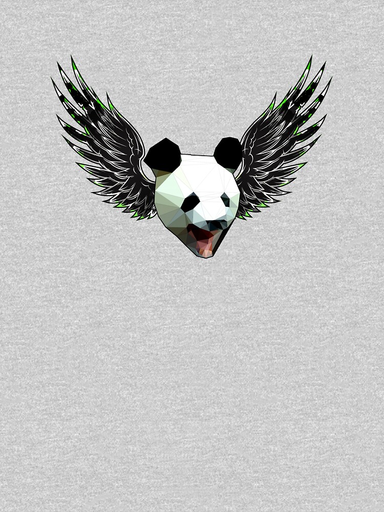 Action Wings Flying Polygonal Panda Power Kids T Shirt By Astralsid Redbubble