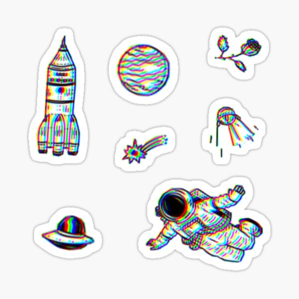 Trippy Space Pack Sticker