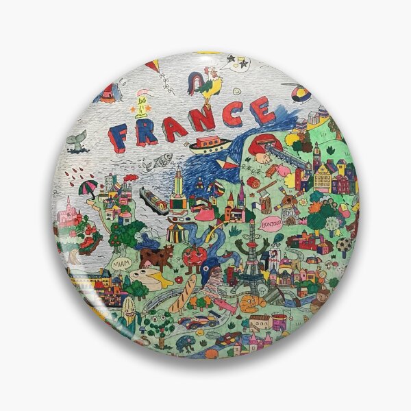 Item preview, Doodle map France designed and sold by Sukistic.