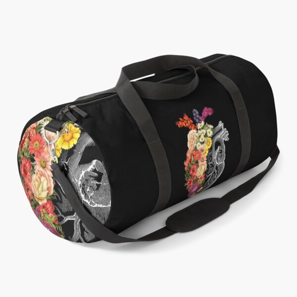 Flower Heart Spring Duffle Bag