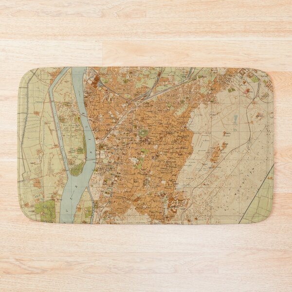 Item preview, Vintage Map of Cairo Egypt (1920) designed and sold by BravuraMedia.