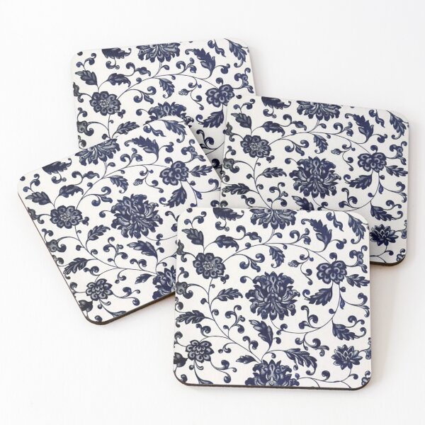 Item preview, Vintage Blue flower design designed and sold by ItsArtShirt.