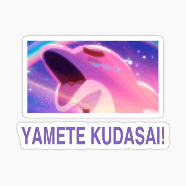 Yamete kudasai Sticker for Sale by angela chan