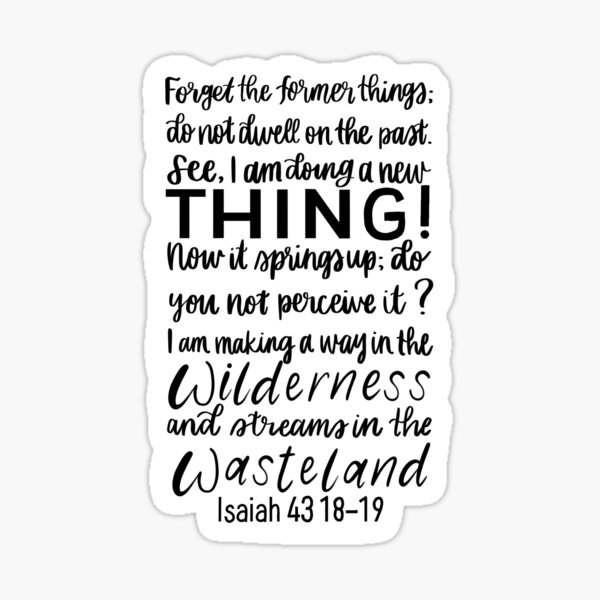 Item preview, Isaiah 43: 18-19 designed and sold by livingraceful.