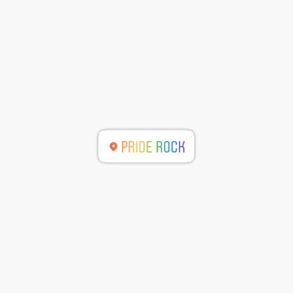Pride Rock Animal Stickers