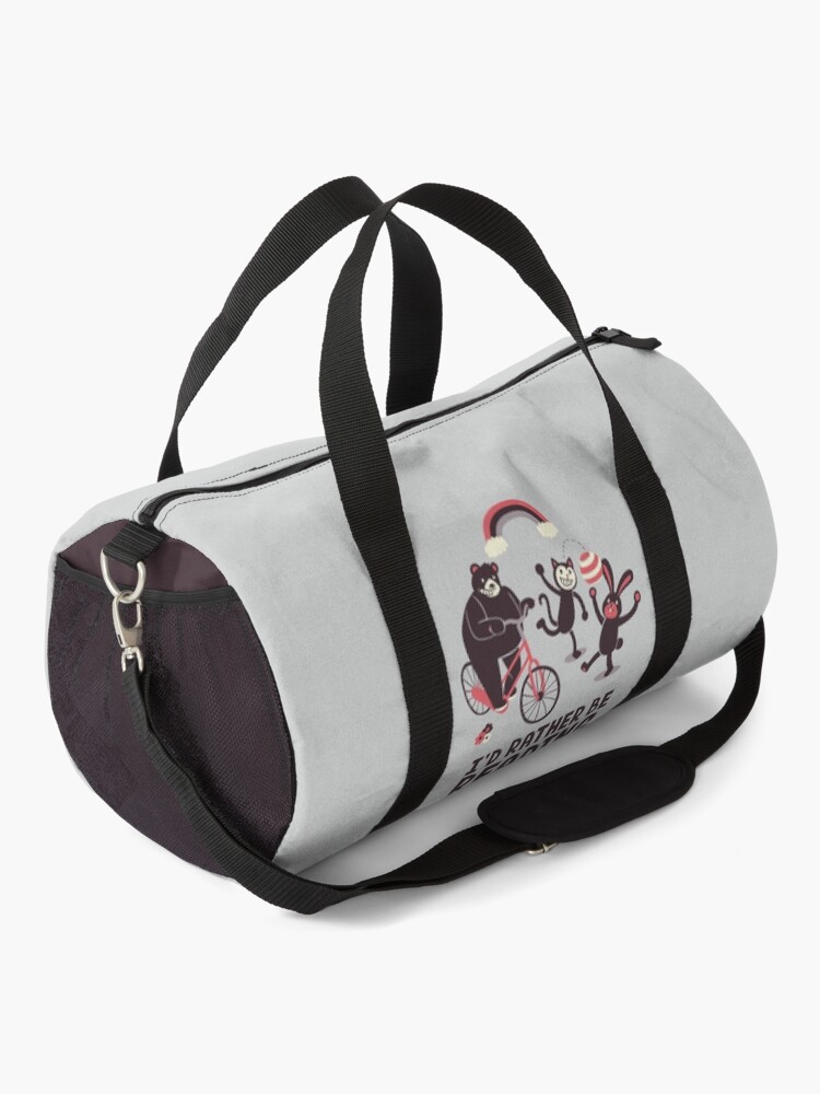 Alternate view of I'd Rather Be Reading Duffle Bag