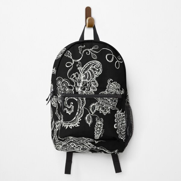 Item preview, Owl and a Butterfly Black and White designed and sold by Sharon Schwalbe.
