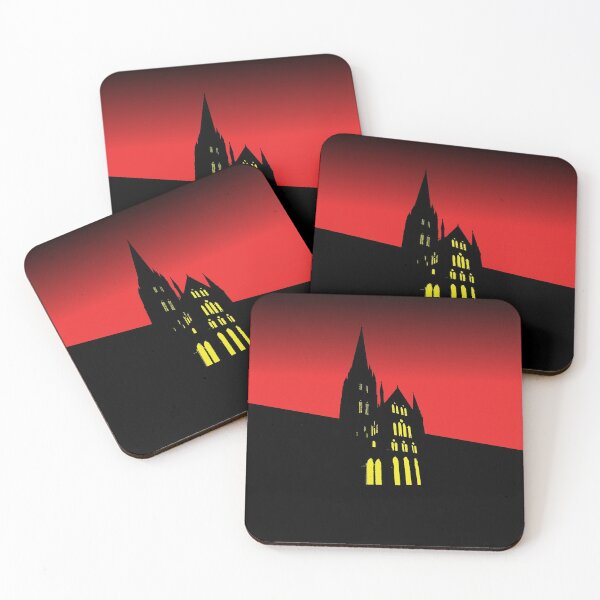 Item preview, Cathedral Silhouette Red Sky designed and sold by QuarterMoon.